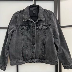 BUFFALO Black Distressed Jean Jacket